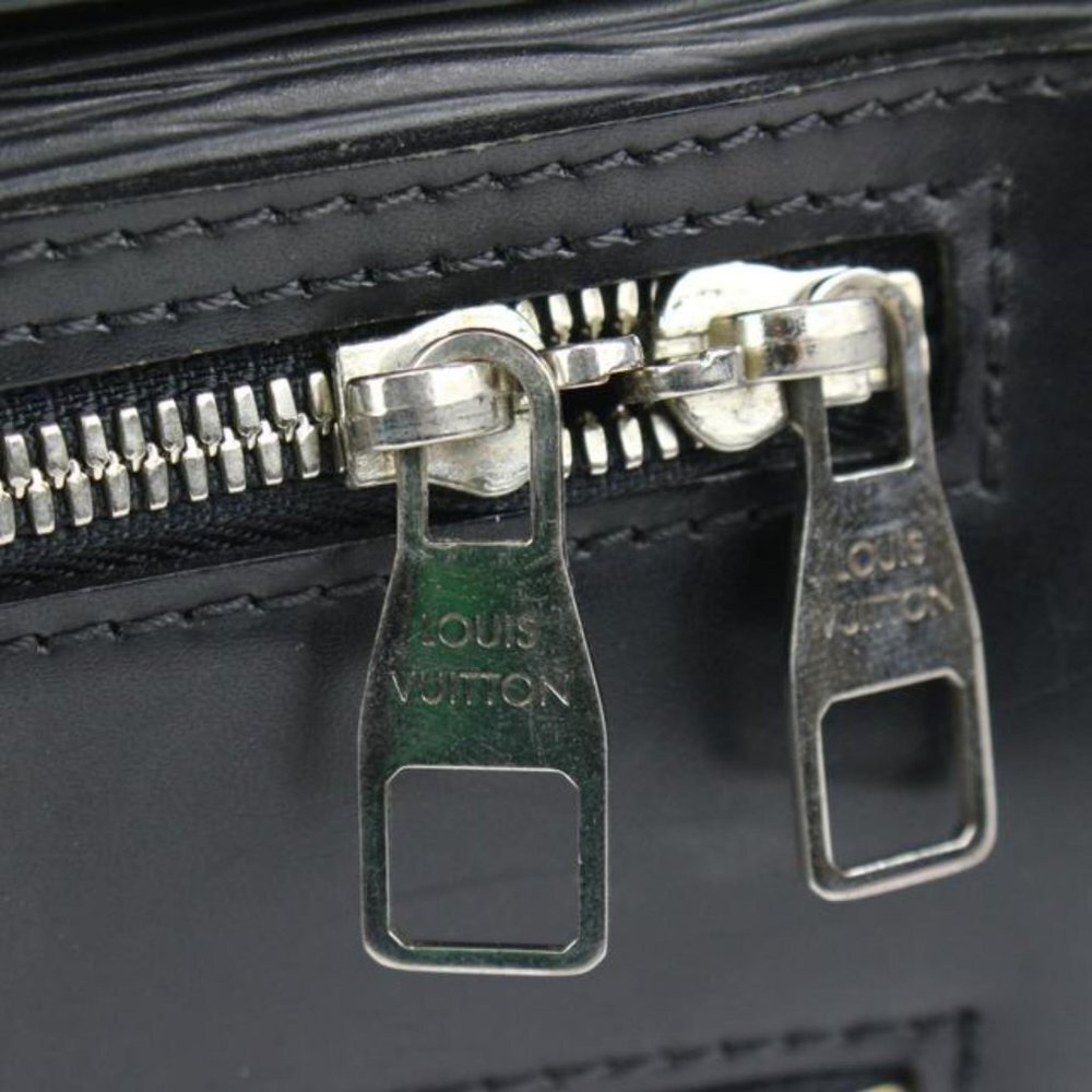 Louis Vuitton Black Epi Leather Noir Basano Messenger 2way Attache 45lk15 - Picture 11 of 12
